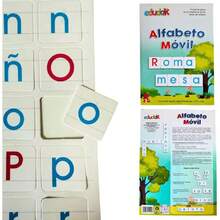 , Abecedario Móvil, Juego de Abecedario Educativo, Letras Mayúsculas y Minúsuclas Con 216pzs, Material de Aprendizaje Para Niños, Económico, Material Didáctico Para Niños,40859599 - Multicolor - Ver 6