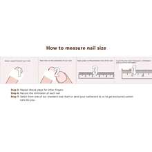 2026 New Arrival Handmade Press On Nails, Extra Long Black Glossy & Flocked Fake Nails With Butterfly, Removable Fashion Unique False Nails Girls - CR01 - View 5