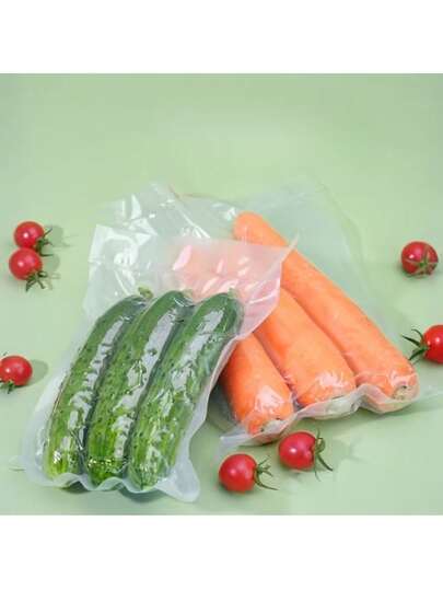 50pcs Vacuum-Sealed Bags, Antibacterial, No Electricity Required, Suitable For Vacuum, Freezing And Microwave