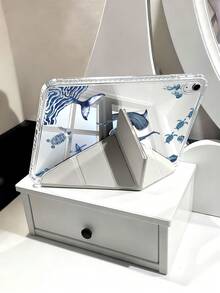 海洋生物：海龟与贝壳图案平板电脑保护套，兼容 iPad Air 11 英寸 M3 2025 / M2 2024、iPad Air 第五代 2022、iPad (A16) 11 英寸第十一代 2025、三星 Galaxy Tab、Kindle Paperwhite 第十二代 2024，透明背壳，时尚图案保护套，支持自动睡眠/唤醒功能，气囊保护，适合送礼和办公使用。 - 彩色 - 查看 6