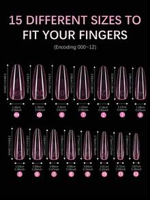 150pcs/Box Gel Nail Tips Kit, Pre-Formed False Nails For Gel Polishing, Soak-Off Easy Nail Extension Acrylic Fake Nail Tips, Crystal Nail Mold Without Paper Form For Quick Uv/Led Extension, Dual-Ended Nail Extension Tool Press On Nails Nail Supplies - Baby Pink - View 5