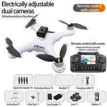 E55, Brushless, Drone, KY102, Equipped With Screen Remote Control, High-Definition Aerial Photography, Intelligent Obstacle Avoidance, Optical Flow Hovering, Quadcopter, Remote-Controlled Aircraft - Multicolor - View 12