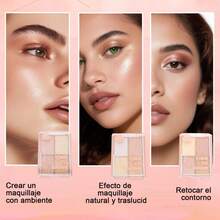 Paleta de sombras de ojos de ilusión suave de 3x4, gran oferta de precio para eventos, adecuado para regalos para novias, regalos de San Valentín - 4 colores en 1 - Ver 4