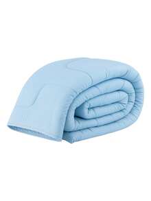 Hypoallergenic Single Duvet, Double-Sided, 100% Cotton, 200 Thread Count - 藍色 - 查看 4