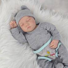 18 Inch/46cm Simulated Full Vinyl Dolls Vivid Rebirth Doll - Hand Drawn Hair The Perfect Companion Gift Birthday Gift Playhouse Toys - Multicolor - View 4