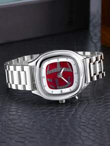 Đồng hồ nam Cubic Dynamic Digital Display, dây đeo bằng thép nguyên khối, kiểu dáng cổ điển cao cấp. - Một cỡ - Xem 4