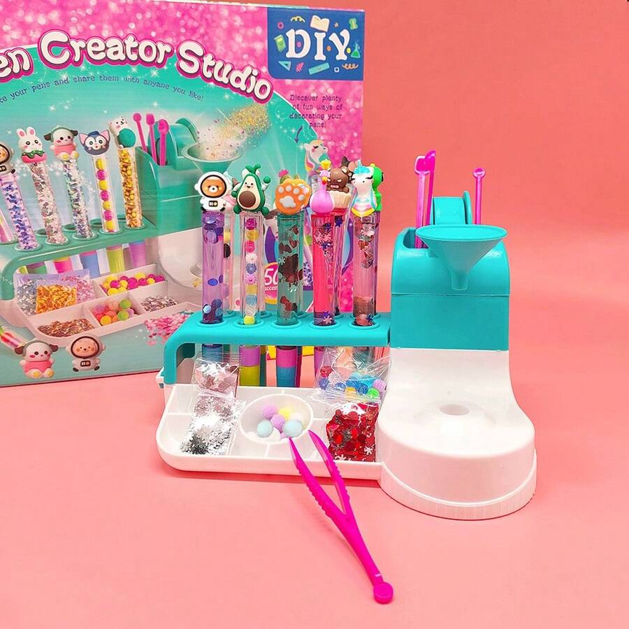 1 Conjunto Canetas Mágicas de Areia Movediça DIY, Estilo Criativo Fresco e Fofo Estilo Ins, Canetas Companheiras de Varinha de Fada, Canetas Mágicas Coloridas, Conjunto de Presentes de Papelaria Fofa e Divertida, Conjunto de Presentes de Aprendizagem, Presente de Ano Novo