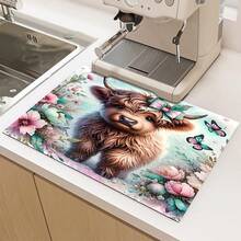1pc Desktop Heat-Resistant Protective Cover, The Surface Is Anti-Slip And Scratch-Proof, And Easy To Clean Polyester, Which Is Used For Anti-Slip In Kitchens, Washing Machines, Dryers, Stove Protective Covers, Home Appliance Accessories And Modern Kitchen Utensils. - Multicolor - View 9