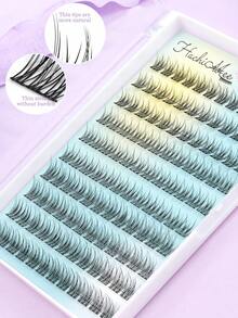 10 Pairs 3D Faux Mink Lashes, 10-14mm Natural, Elongated, Soft And Easy To Wear - Black - View 4