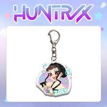 1 Set HUNTRIX Witch Hunter Acrylic Keychain, Bag Charm, Accessories, KPOP Merchandise - 2D Flat Acrylic Keychain, Double-Sided Cartoon Character Pendant, Cartoon Character Gift, Suitable For Fans, Birthday Gifts, Keychains, Car Keychains And Packaging Decorations, Backpacks And Home Decor, Perfect For Gamers And Collectors, Collectibles, Simple Design, Durable, 2D Flat
