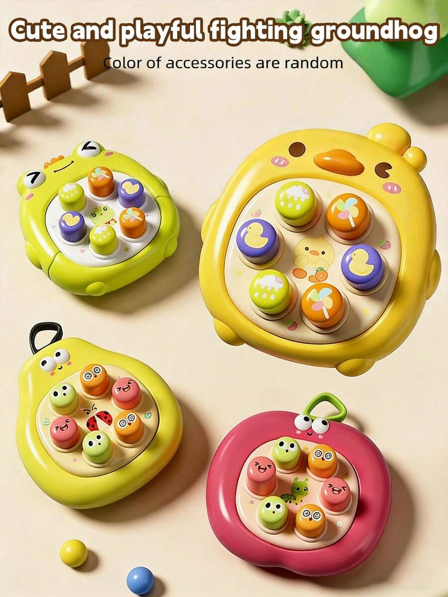 Mini Kids Whack-A-Mole Game, Cognitive Toy For Focus Training, Early Education Toy, Suitable Gift For Boys And Girls (Random Color/Pattern)