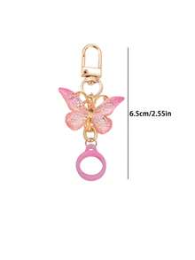 Portable Lip Balm Keychain, Non-Slip And Durable, Suitable For Various Shapes Of Lipsticks, Lip Balms, Or Perfumes. Convenient To Use Anytime, Anywhere, A Travel Essential, Stylish Lip Balm, Accessory - Multicolor - View 3