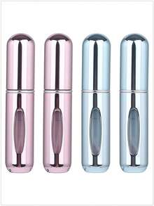5 件/4 件/3 件/2 件/1 件 5ml 可再填充香水瓶、便携式可再填充香水雾化器瓶、可再填充香水旅行喷雾瓶、迷你便携式空液体容器、旅行必需品、海滩旅行收纳袋、适用于香水、女士香水，适合度假、露营、度假、返校