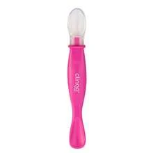 Colher de Silicone Bebê Ponta Dupla Rosa Clingo - Rosa Bebê - Visão 2
