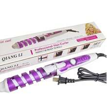 Promoción de año nuevo mini rizador espiral, rizador de color, adecuado para salones y hogares, rizador eléctrico, forma duradera, reparación de cabello, cabello suave y sin lesiones, minuto y segundo para crear forma de salón, regalo para novia, regalo de San Valentín - Multicolor - Ver 11