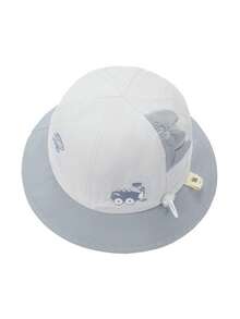 TUTUYA Baby Bucket Hat, Infant Sun Hat, All Season Kids Sun Protection Hat, Cartoon Cute Small Cap, Suitable For Daily/Outdoor/Play, Adjustable Drawstring - 1PC - View 5