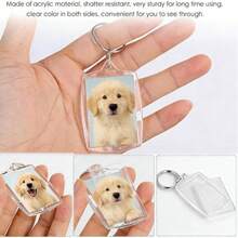 Clear Acrylic Keychain For Blank Photos, 50 Units - 50 片 + 4 x 5.5 厘米 - 查看 2