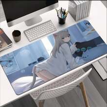 Nekoha Shizuku Mouse Pad Amashiro Natsuki Nacho Neko Laptop Mouse Pad PC Desk Mat Large Rubber Mousepad Anime Girl For Computer - 橡膠 - 查看 7