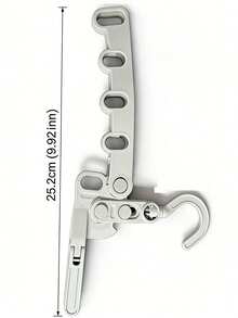 1pc Portable Folding 5-Hole Clothes Hanger, Compact Collapsible Drying Rack For Travel, Car, Hotel, Dorm, Home - Space Saving Wardrobe Hanger, Lightweight Multifuntion Organizer For Wardrobe, Laundry, Garment Drying, Travel Essentials, Easy Packing, Dorm Room Must-Have, Portable Hanger System, Gentle Care For Delicate Fabrics