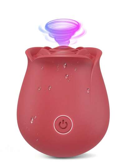 Vibrador íntimo de rosa para mujeres, estimulador de succión del punto G y clitoriano, juguete para adultos resistente al agua, masturbador para mujeres y parejas, regalo de Navidad