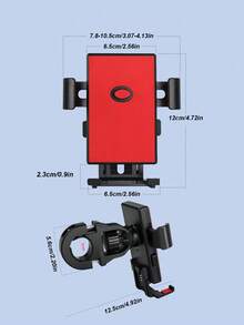 1个通用导航车把手机支架，360°旋转防震，适用于3厘米宽车把和4.0-7.2英寸手机，适用于摩托车、电动自行车、卡车、SUV、挖掘机等。 - 手機支架 - 查看 7