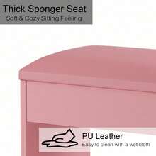 FUSOU Makeup Vanity Desk With Mirror & 12 LED Lights, Vanity Table With 11 Drawers, Power Outlet & Chair, 3 Lighting Modes Adjustable, White - Rosa Pálido - Ver 6