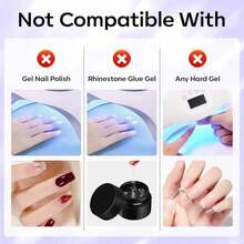 Makartt Nail Glue Remover For Press On Nails - 30ML Hema-Free, Glueoff Easy Removal Versatile Debonder For Glue On Tips, Regular Polish, Quick Glues And Semi-Cured Sticker DIY Manicure Supply - ColorA - 查看 7