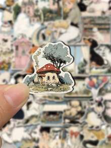 SCXXBSW 50pcs Cartoon World Graffiti Sticker Guitar Notebook Luggage DIY Waterproof Decals - one-size - View 4