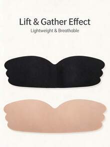 两件套：隐形聚拢文胸，乳贴 - 彩色 - 查看 3