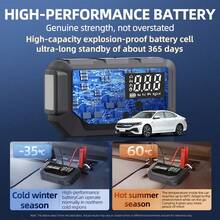 HUASHIJIE Portable Large-Capacity 12V 8000A Smart Emergency Car Jump Starter With Air Compressor, 28100mAh Multifunctional Emergency Flashlight, Power Bank, And Emergency Air Pump. Suitable For All Gasoline Vehicles And All Types Of Engines. Equipped With Electrical Connectors, Digital Display, Digital Tire Inflator, And USB And Type-C Fast Charging. - Portable Smart-Multi-Function - 查看 6