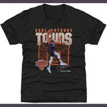 Karl-Anthony Towns New York Knicks Youth Shirt - Karl-Anthony Towns New York Knicks Shattered - 黑色 - 查看 1