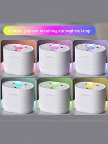 1pc 1200ml Large Capacity Humidifier, Powerful Mist Aroma Diffuser With LED Mood Light, Air Humidifying, Odor Removal, Nano Mist, Triple Nozzle Design, USB Powered, Suitable For Room, Office, Travel And Car - Multicolor - View 10