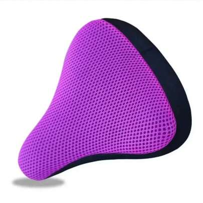 Funda para cojín de asiento de bicicleta de silicona suave 3D, cómoda y transpirable, Universal, 1 ud.