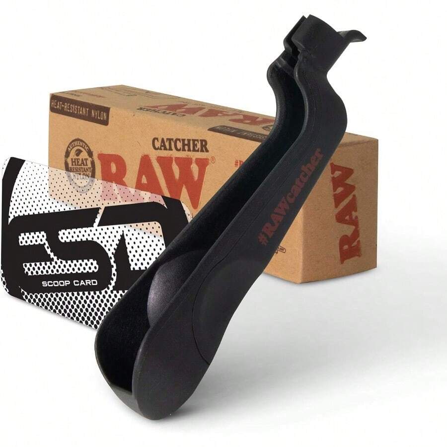 RAW Ash Catcher V2 Heat Resistant Nylon Cone Holder With ESD Scoop Card Included Evolution Of The Classic Ash Tray - 如圖 - 查看 1