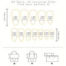 24 Pieces Of Adult Wearing Nail Products, New Sweet And Funny Alien Pattern Detachable Nail Art, Suitable For Women And Girls - Nữ giới - Xem 5