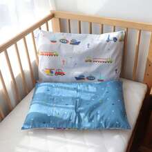 Fundas y almohadas para bebés de 30x50cm, fundas de almohadas con patrón de dibujos animados para niños, funda de almohada de algodón, núcleo de almohada para niñas y niños - LoveRabbit 1 pieza - Ver 7