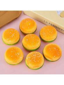 1 món đồ chơi bóp mềm hình bánh hamburger giống thật, đồ chơi giảm căng thẳng, mô hình trang trí bánh, đồ chơi độc đáo - Nhiều màu - Xem 8