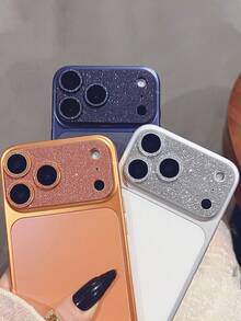 For IPhone 17 Pro Max/17 Pro, Glitter Luxury Camera Lens Film, Full Coverage One-Piece Metal Dust-Proof Anti-Fall High-Definition Exclusive Protective Film - Blue - View 6