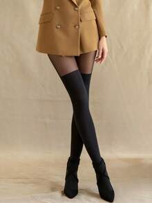 Fashionable Black Leggings - Essential Item For Everyday Style And Romantic Nights - Multicolor - View 3