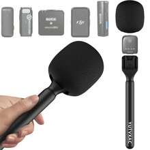 Microphone Stand For Rode Wireless GO II, Compatible With Hollylandia Handheld Wireless Microphone, Effective Noise Reduction, Suitable For Weddings, Street Photography, And Short Video Interviews - Black - View 8