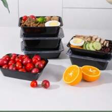 6/20pcs - 32oz Reusable Food Prep Containers With Lids, Leak-Proof Meal Prep Containers, Microwave/Dishwasher/Freezer , Suitable For Outdoor Picnics, Events, Weddings - Multicolor - View 3