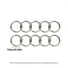 1 Set Leather & Stainless Steel Hole Punch Machine And Metal Loose Leaf Rings, Sturdy And Durable, Strong Punching Penetration, Curved Lever Press Effortless, Small Card Puncher Stationery, Hole Punch, Punching Pliers, Handheld Punch, Loose-Leaf File Puncher, Binding Rings, Back To School Gift, School Prize, Holiday Gift, Gift Filler, Office & School Supplies - Multicolor - View 15