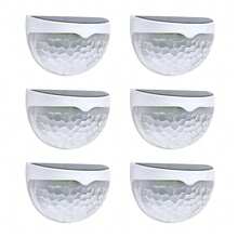 2/4个太阳能壁灯、太阳能楼梯灯、太阳能围栏灯、太阳能甲板灯，防水等级IP44，适用于花园、住宅、庭院、院子、车库、露营地、小路、楼梯装饰，生日、节日礼物、派对装饰、新年礼物，户外太阳能灯