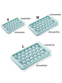 33pcs Reusable Plastic Round Ice Ball Mold, Suitable For Making Fruit Ice Balls, Creative Ice Cube Tray Summer Drink Tool - Multicolor - View 4
