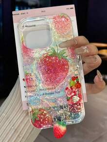 IMD Resin Painting Detachable Wrist Strap Shockproof Phone Case Compatible With IPhone 14, 14 Pro, 14 Pro Max, 13, 13 Pro, 13 Pro Max, 11, 11 Pro Max, 12, 12 Pro, 12 Pro Max, XR, XS, 15, 15 Pro, 15 Pro Max, 16, 16 Pro, 16 Pro Max, 17, 17 Pro, 17 Air, 17 Pro Max, Premium Anti-Drop Phone Case - Multicolor - View 2