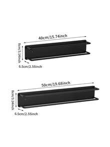 Wall-Mounted Iron Towel Rack With Shelves, Space-Saving Towel Organizer For Small Bathrooms - Multicolor - View 5