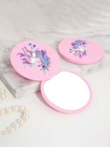 5pcs Hair Styling Tool Set, Including Brush, Spray Bottle, Transparent Water Bottle, Rat Tail Comb, Side Brush, Ideal Gift For Girls, Cute DIY Stickers (Random Style) - Multicolor - View 4