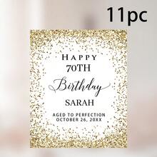 Custom Label For Champagne Bottle Birthday Gift,Customize Text,Gold Confetti Milestone Birthday Wine Label,80 & Fabulous,Custom Birthday Wine,Birthday Champagne Mini Bottle Champagne Bridesmaid Personalized Champagne Gift - Multicolor - View 18