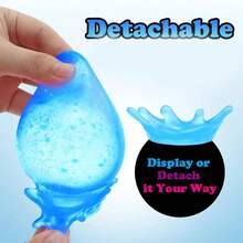 1PC Fidget Toys Stress Cube, Cube Squishies Anxiety Stress Relief, Ice Squishy Stress Cube-Drop Malt Sugar Balls, Fidgets For Classroom Prize Toys,Drop Malt Sugar Balls Relieve Stress, Fidget Silicone Sensory Toys For Autism/ADHD, Sensory Squishies Stress Relief Toys For Gifts - 紫色 - 查看 4