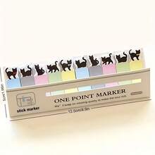 150pcs/Pack Cute Cat Theme Sticky Notes - Essential For Bookmarks And Memos, Office Supplies - Multicolor - View 2